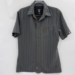 KUHL Shirt Short Sleeve Lightweight Mens Size M Casual Button Up UPF Quick Dry